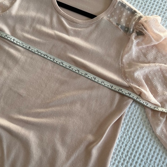 Adrianna Papell blush pink sweater - Picture 6 of 6